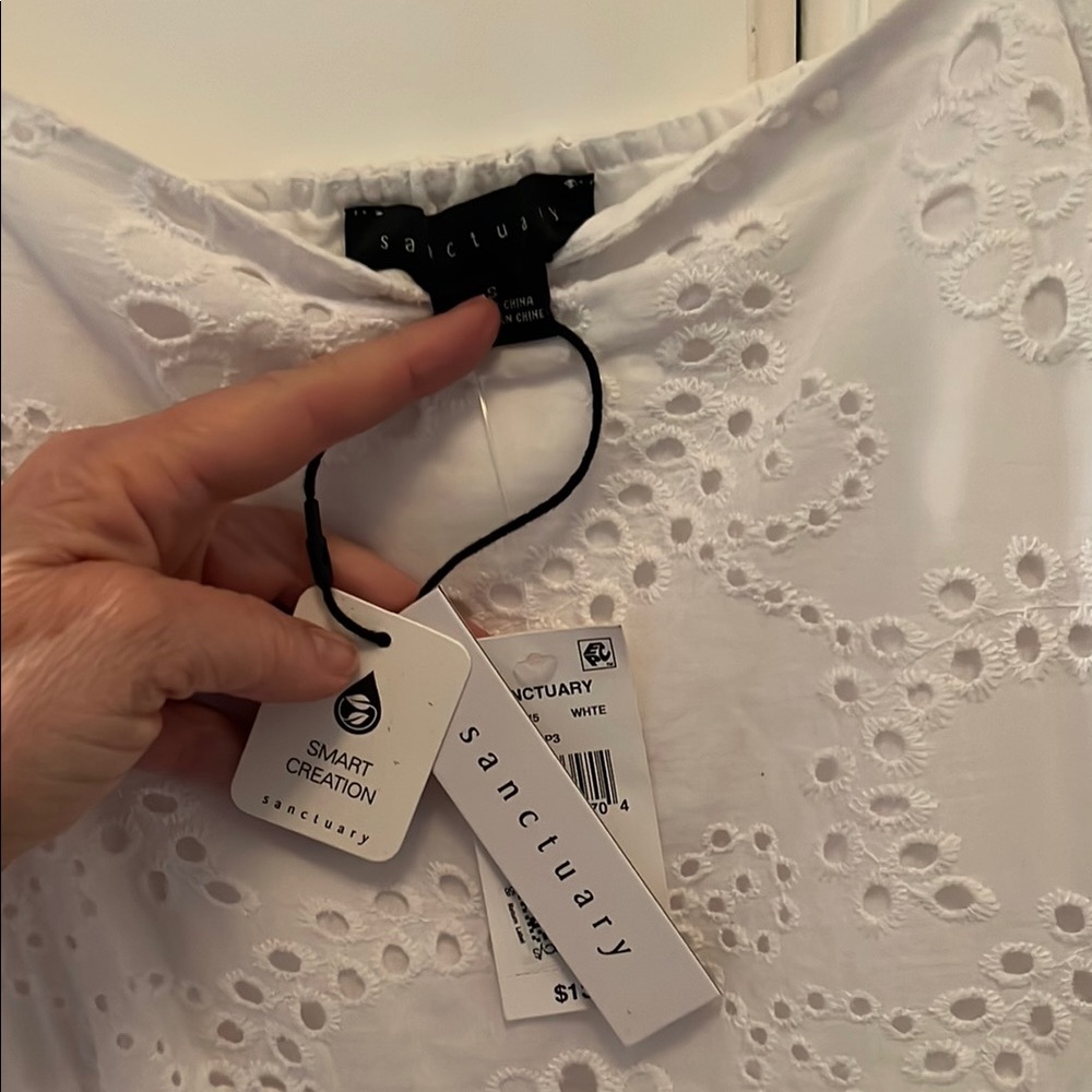 Sanctuary White Eyelet Dress